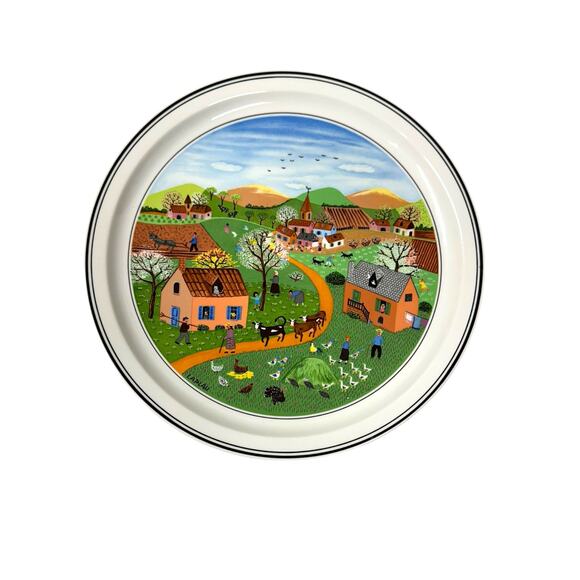 Villeroy &‎ Boch Design Plate 9” The Four Seasons Spring Gerard Laplau - Picture 1 of 3